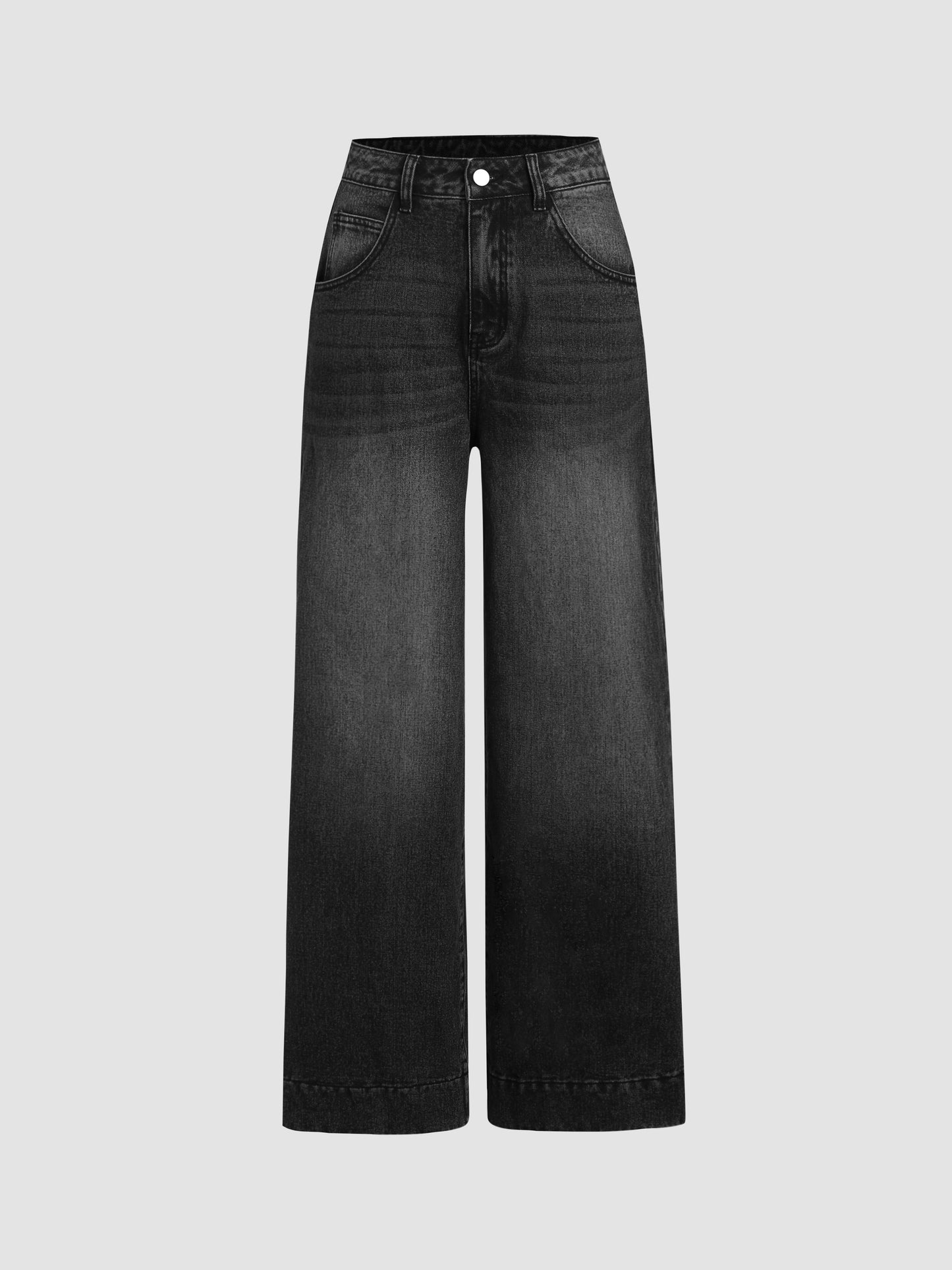 Mid Waist Baggy Jeans