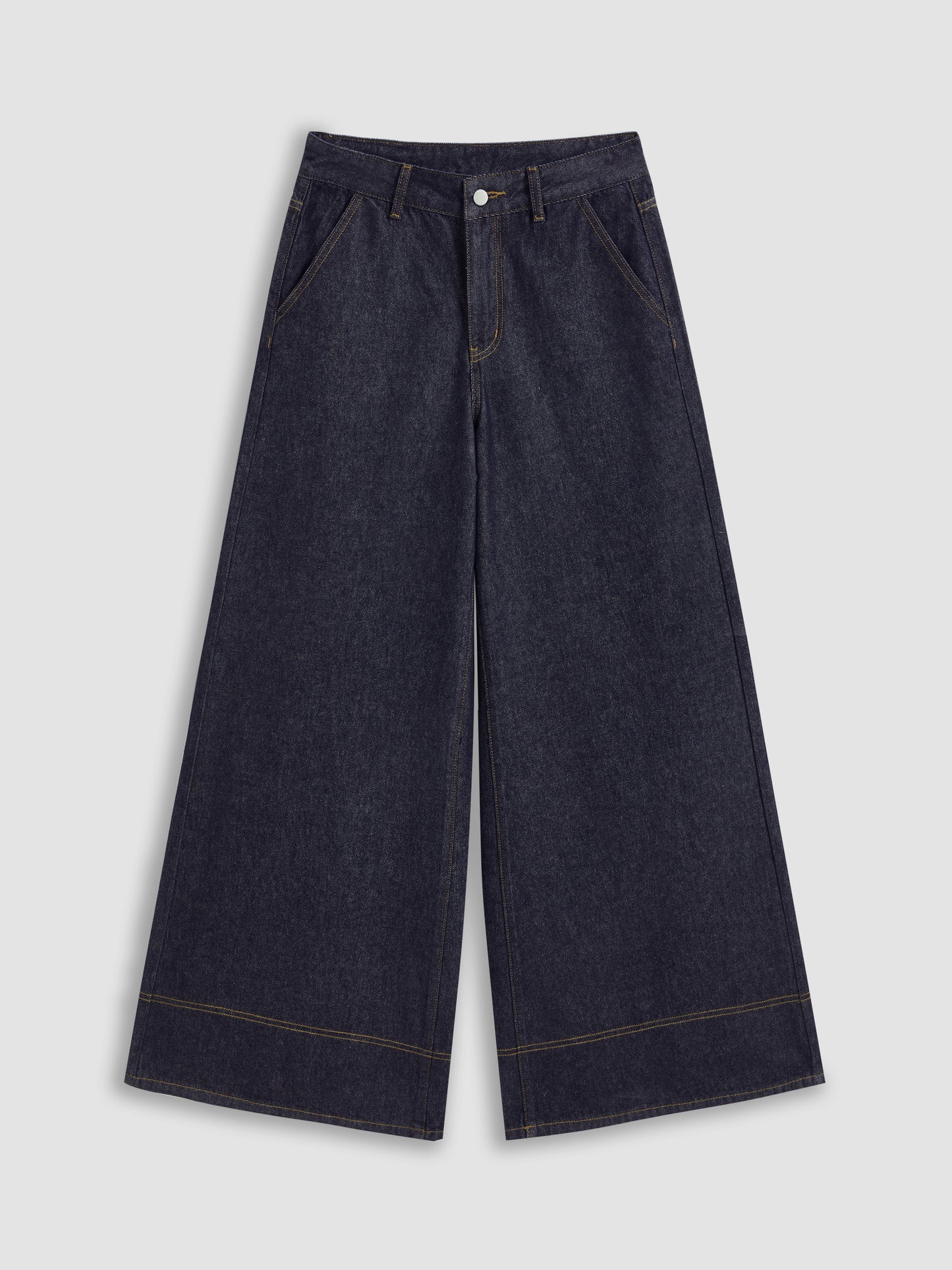 Cider Denim Low Rise Solid Pocket Baggy Jeans