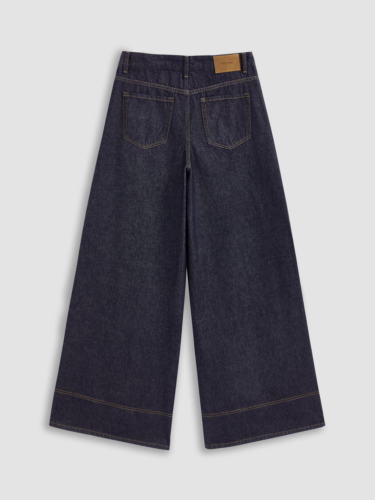 Cider Denim Low Rise Solid Pocket Baggy Jeans