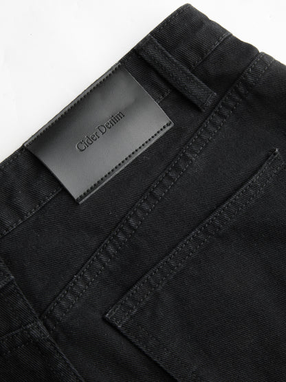 Denim Low Rise Bowknot Wide Leg Jeans