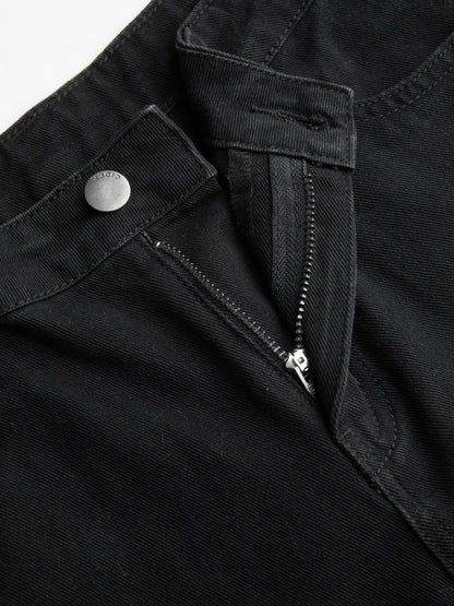 Denim Low Rise Bowknot Wide Leg Jeans