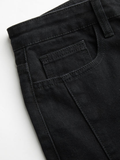 Denim Low Rise Bowknot Wide Leg Jeans