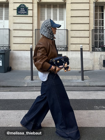 Cider Denim Low Rise Solid Pocket Baggy Jeans