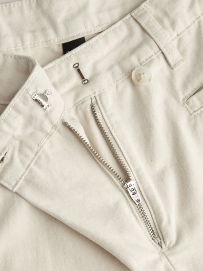 Cider Denim Mid Rise Asymmetrical Button Wide Leg Jeans