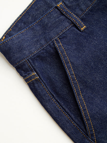 Petite Cider Denim Low Rise Wide Leg Jeans