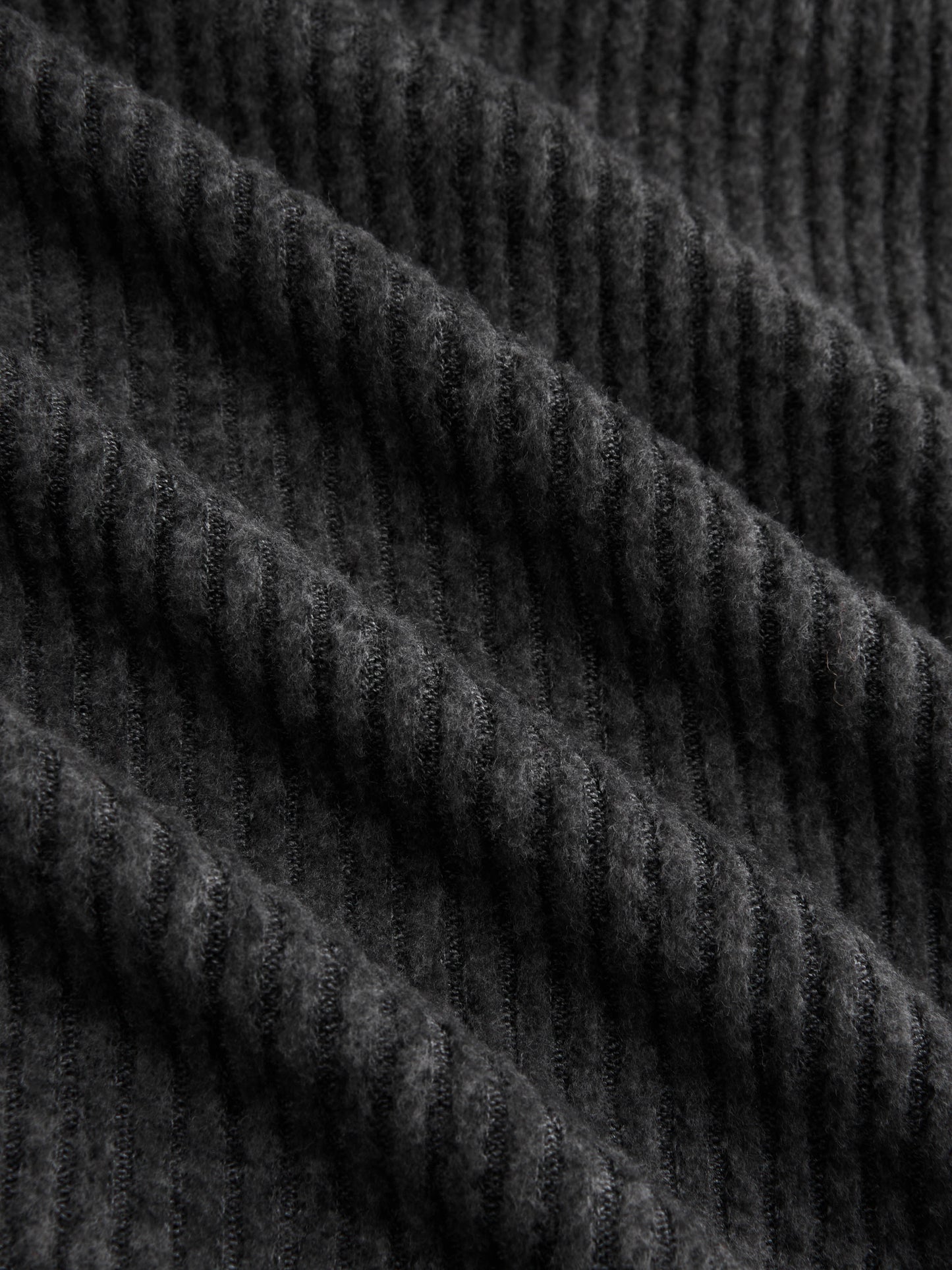 Textured Round Neck Long Sleeve Contrasting Binding Maxi Dress