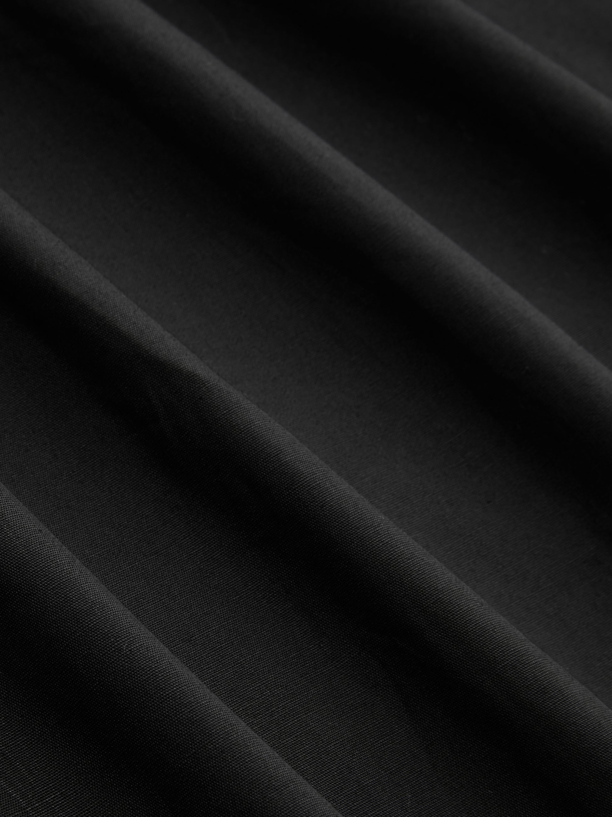 Cotton Stand Collar Two Tone Flared Mid-length Sleeve Maxi Dress With Belt