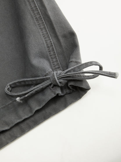 Cider Denim Low Rise Drawstring Wide Leg Cargo Jeans