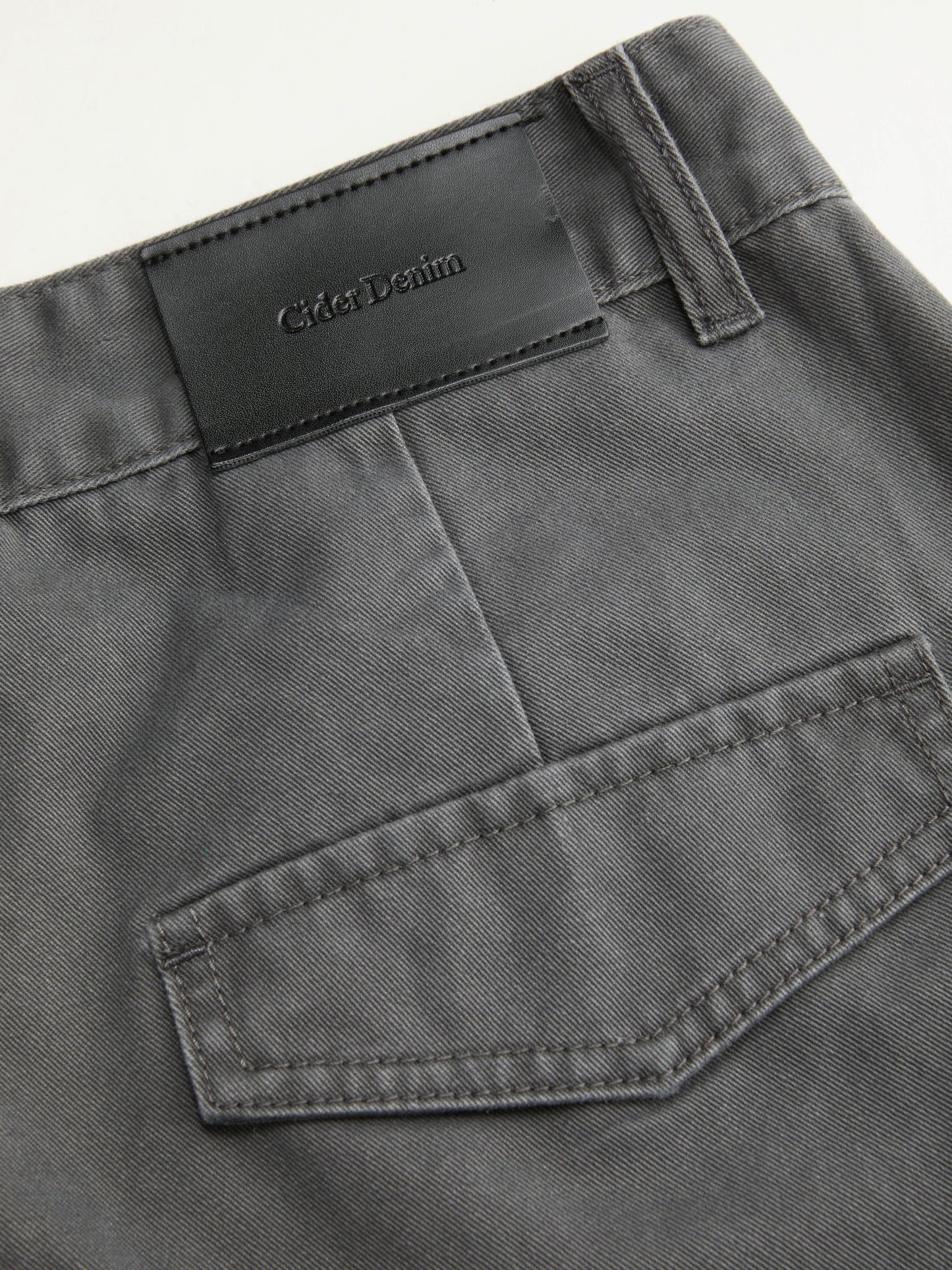 Cider Denim Low Rise Drawstring Wide Leg Cargo Jeans