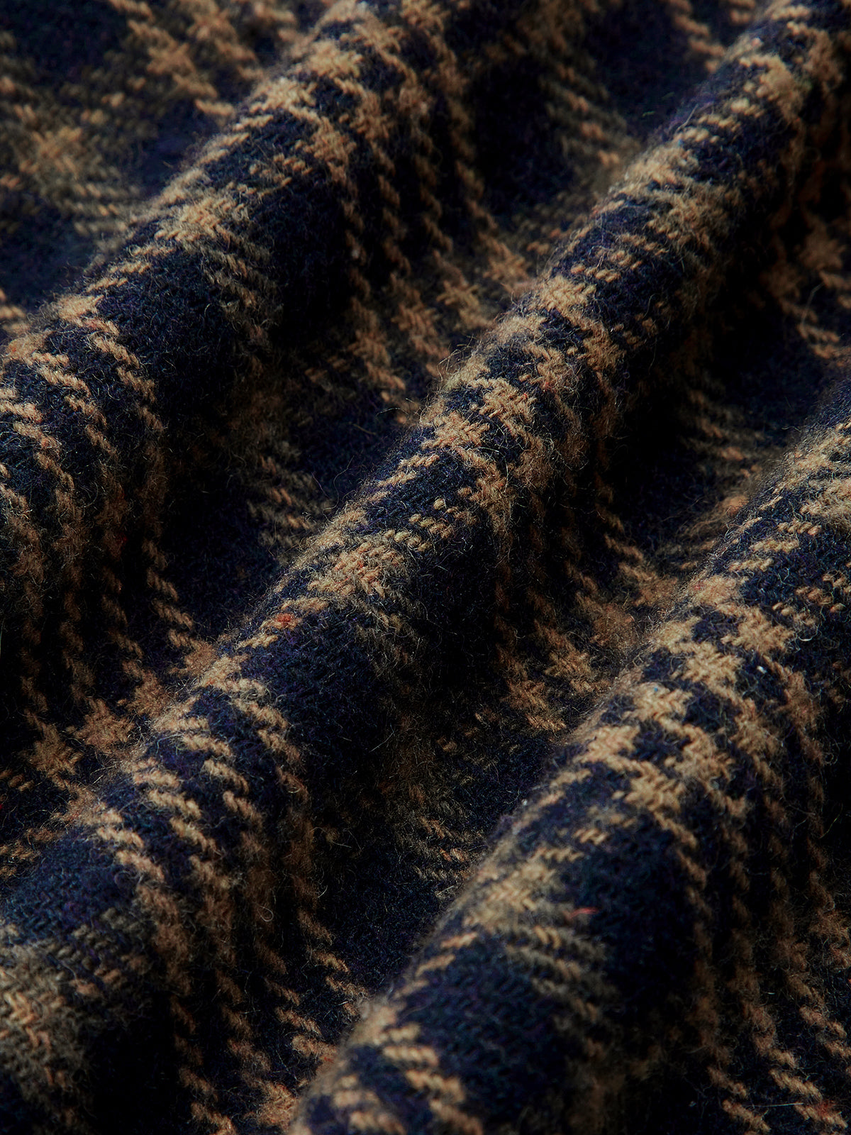 Belted Plaid High-Waisted Pants