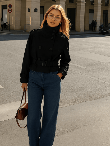 Daphne Cropped Trench Coat