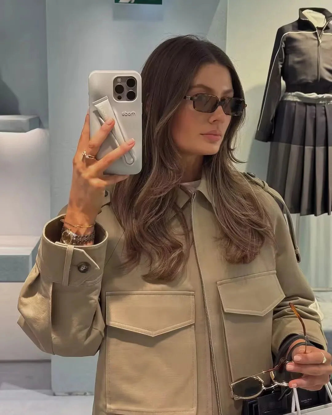 Juliana Cropped Trench Jacket