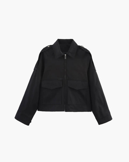 Juliana Cropped Trench Jacket