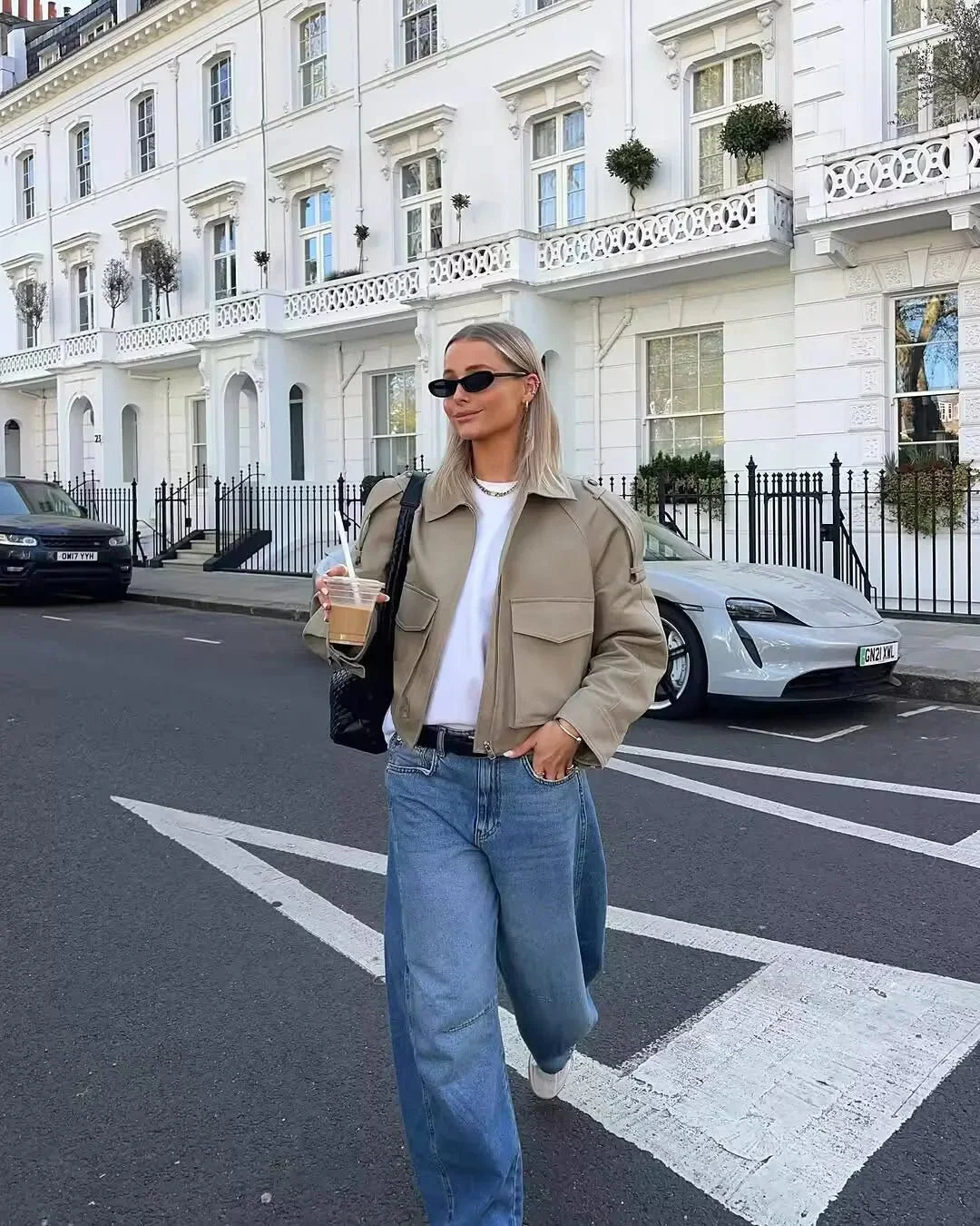 Juliana Cropped Trench Jacket