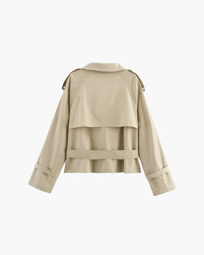 Lisa Cropped Trench Coat