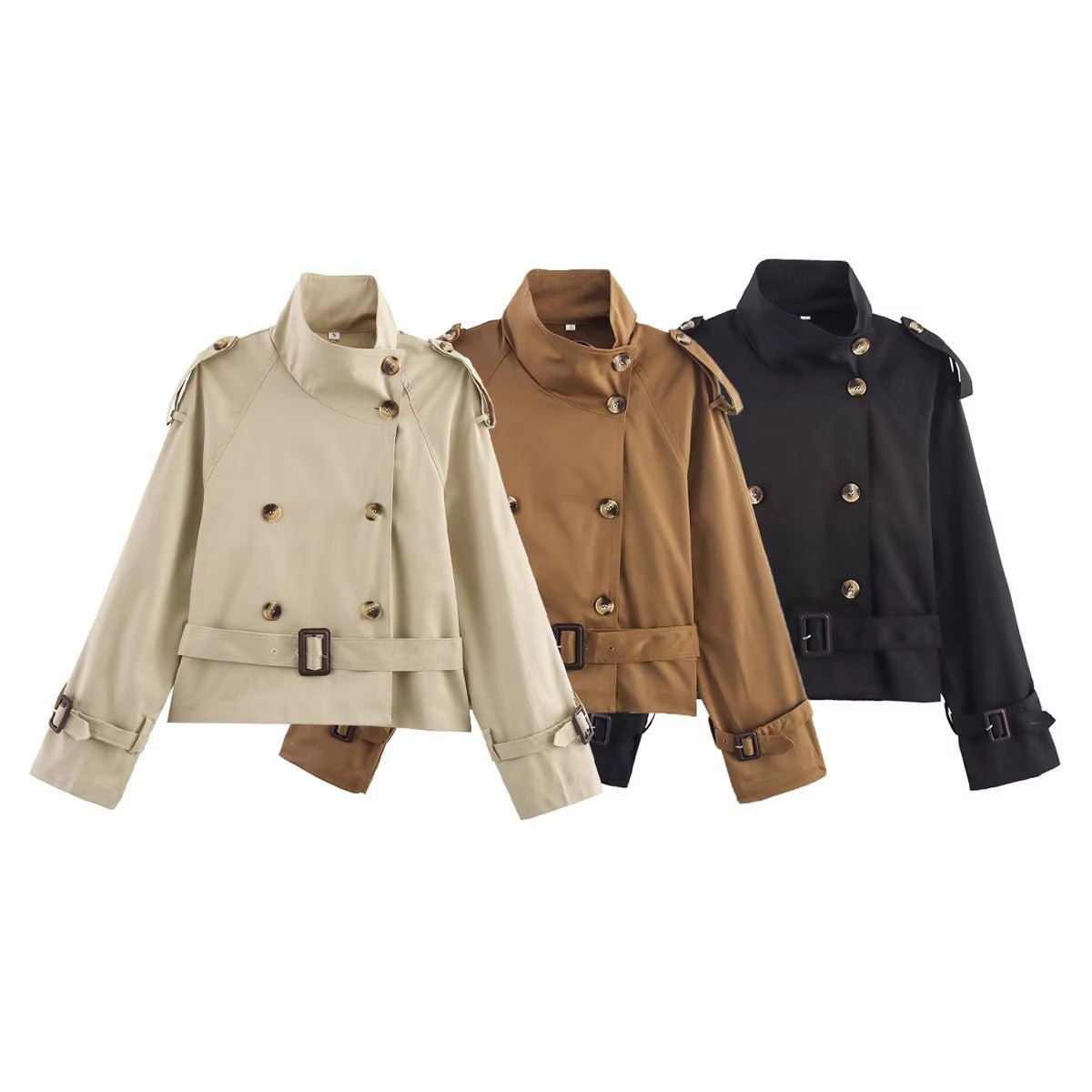 Lisa Cropped Trench Coat