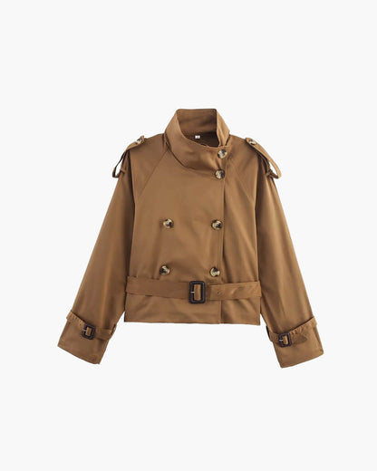 Lisa Cropped Trench Coat