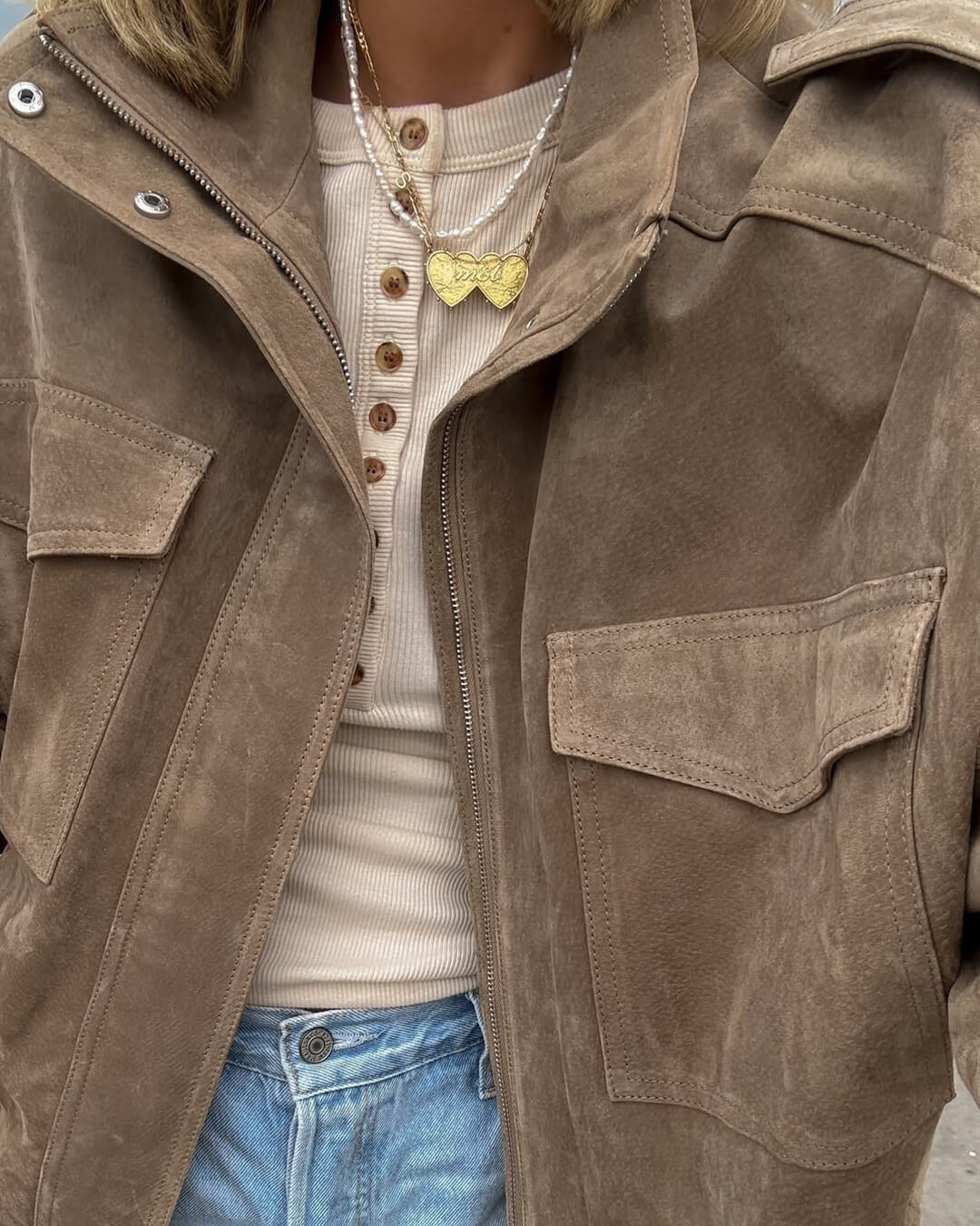 Sandra Suede Moto Jacket