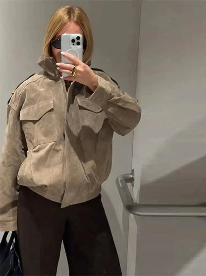 Sandra Suede Moto Jacket