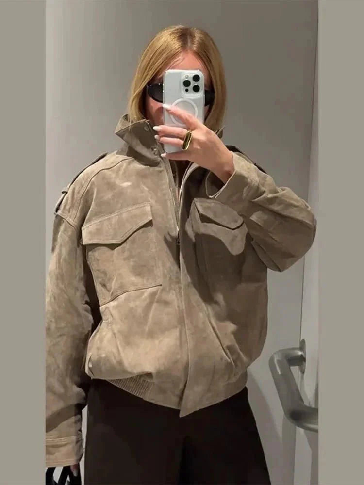 Sandra Suede Moto Jacket